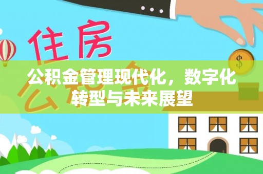 潍坊公积金管理现代化，数字化转型与未来展望