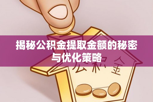 潍坊揭秘公积金提取金额的秘密与优化策略