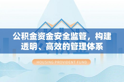潍坊公积金资金安全监管，构建透明、高效的管理体系