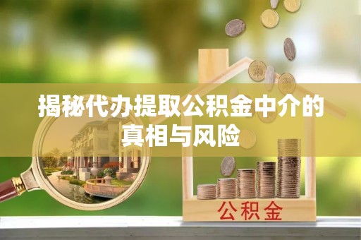 潍坊揭秘代办提取公积金中介的真相与风险