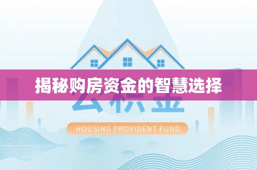 潍坊揭秘购房资金的智慧选择