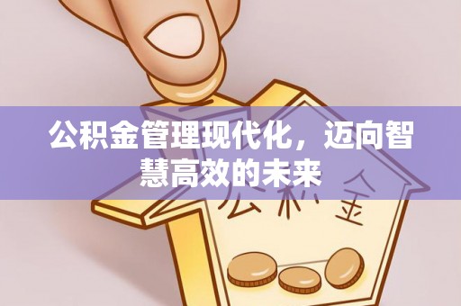 潍坊公积金管理现代化，迈向智慧高效的未来