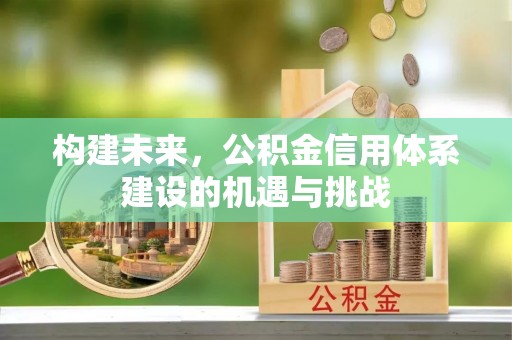 潍坊构建未来，公积金信用体系建设的机遇与挑战