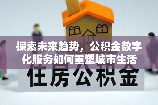 潍坊探索未来趋势，公积金数字化服务如何重塑城市生活