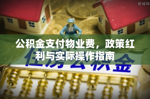 潍坊公积金支付物业费，政策红利与实际操作指南