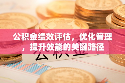 潍坊公积金绩效评估，优化管理，提升效能的关键路径