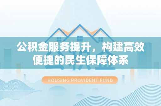 潍坊公积金服务提升，构建高效便捷的民生保障体系