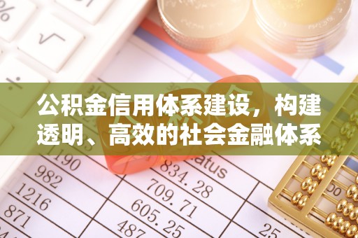 潍坊公积金信用体系建设，构建透明、高效的社会金融体系